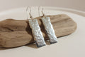 Rectangle Hammered Earrings